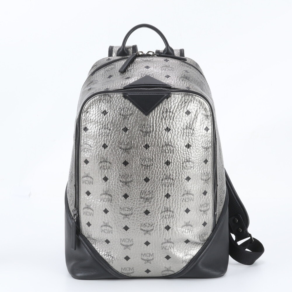 MCM Visetos Leather Backpack/Rucksack/Shoulder Bag for Men
